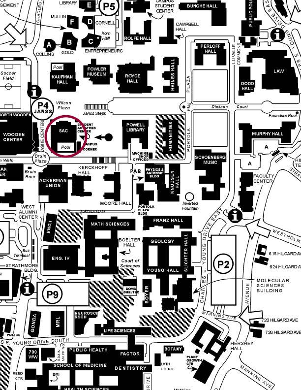 UCLA Student Activities Center Location